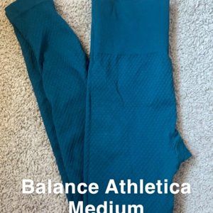 Balance Athletica blue leggings